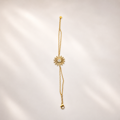 「XINXINIO」太陽の輝きを纏う、幸せを運ぶブレスレット、陽だまりに咲く光 、お花、プレゼント、贈り物