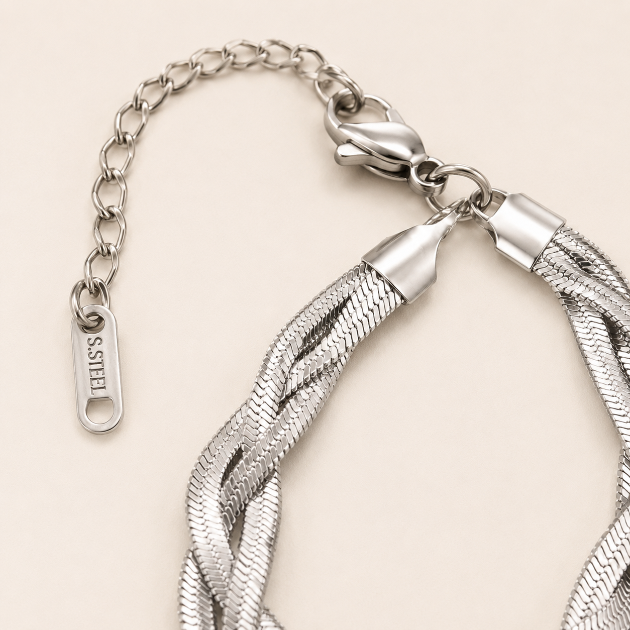 「XINXINIO」編み込み シルバーブレスレット 手元を華やかに彩る 軽やか、上品、華やか、毎日使える、ギフトにもおすすめ