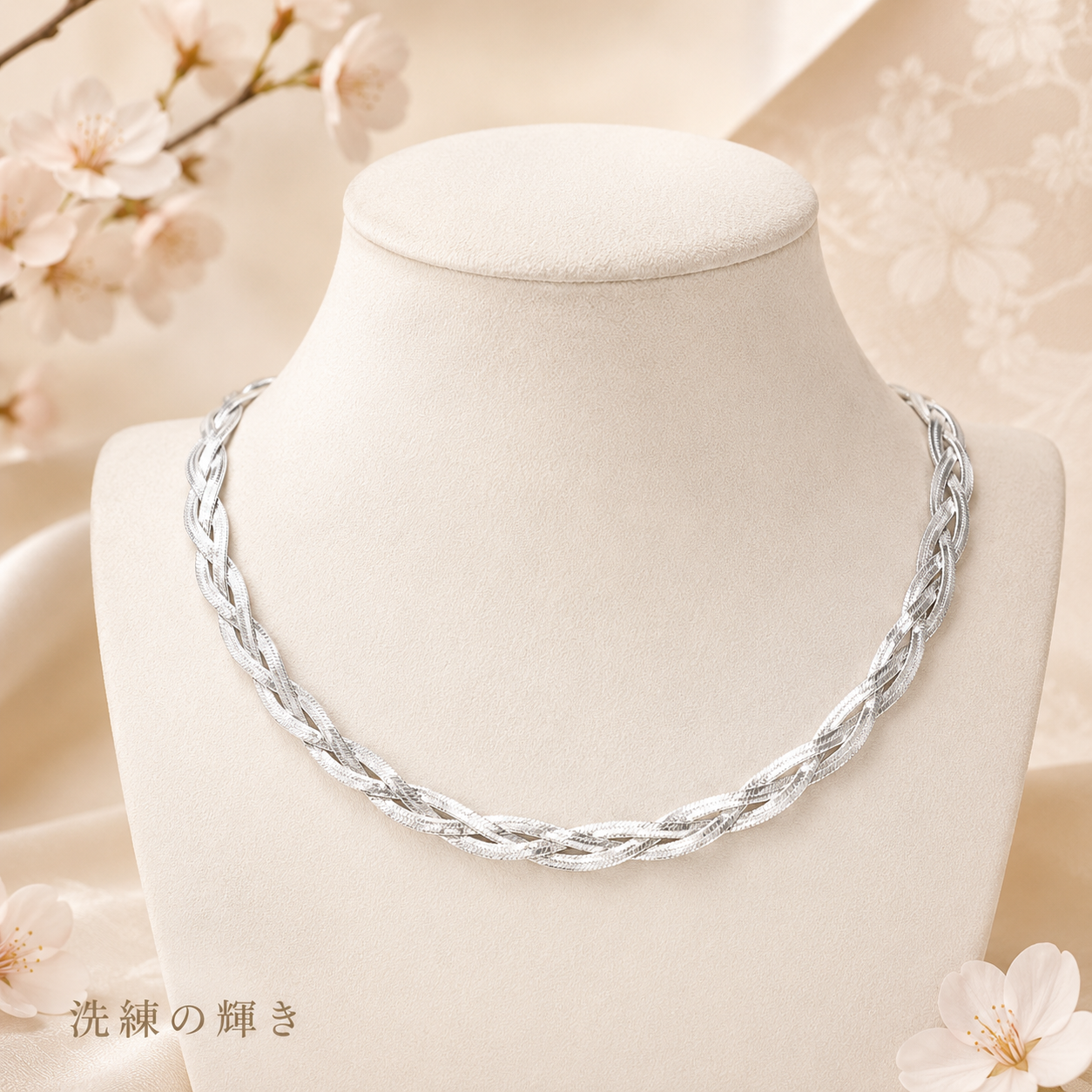 「XINXINIO」マルチレイヤー、編み込みネックレス、 シルバー複数の繊細、個性的、縄