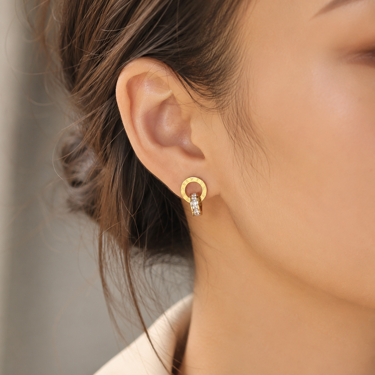 Heart Gold Earrings - Adorable Minimalist Design Heart Cute