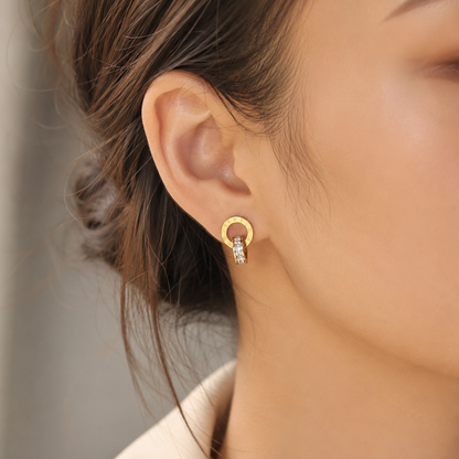 Heart Gold Earrings - Adorable Minimalist Design Heart Cute